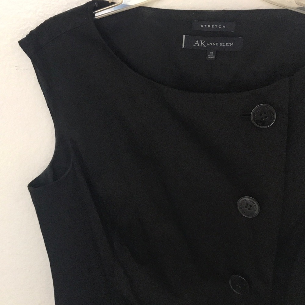 Anne Klein Black Coat Vest